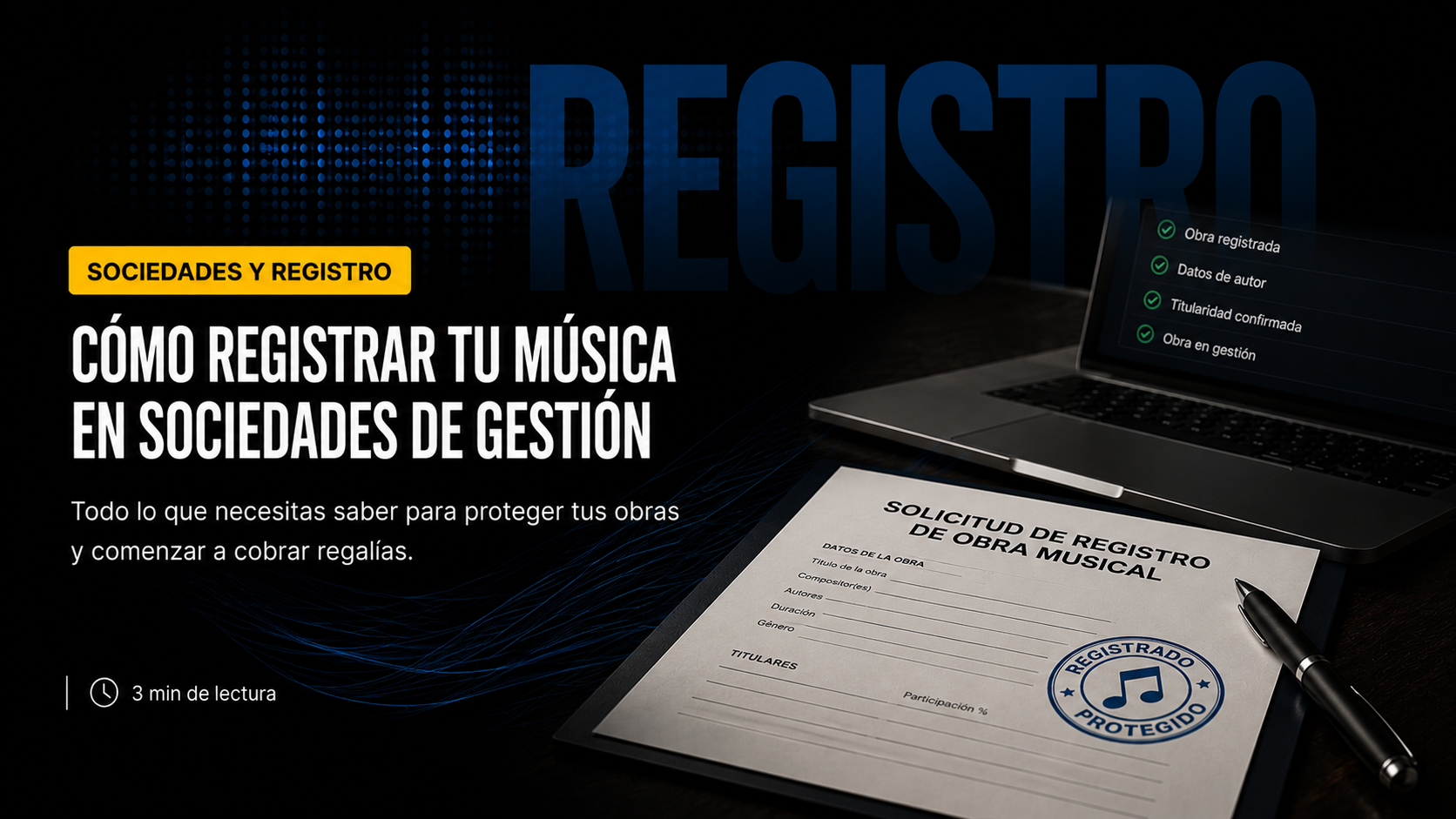 Cómo registrar tu música en sociedades de gestión