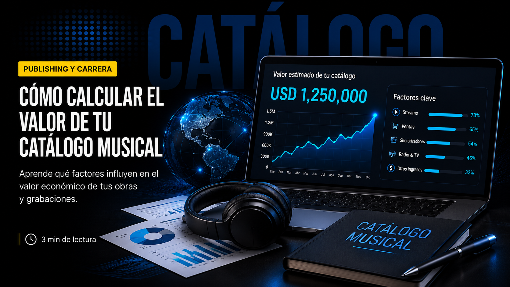 Cómo calcular el valor de tu catálogo musical
